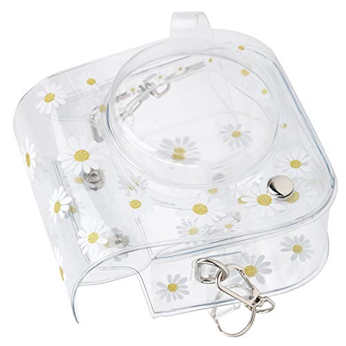 EVTSCAN Instant Camera Case, PVC Camera Protective Cover Daisy Transparent Sling Shell Bag with Shoulder Strap - Image 5