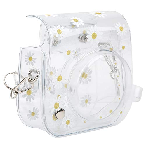 EVTSCAN Instant Camera Case, PVC Camera Protective Cover Daisy Transparent Sling Shell Bag with Shoulder Strap - Image 2