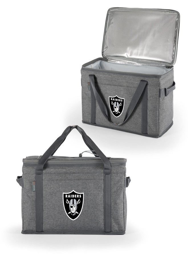 Picnic TIME NFL Las Vegas Raiders 64 Can Collapsible Insulated Cooler, (Heathered Gray) (716-00-105-234-2) - Image 3