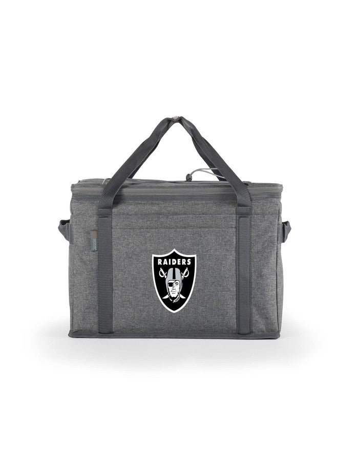 Picnic TIME NFL Las Vegas Raiders 64 Can Collapsible Insulated Cooler, (Heathered Gray) (716-00-105-234-2) - Image 1