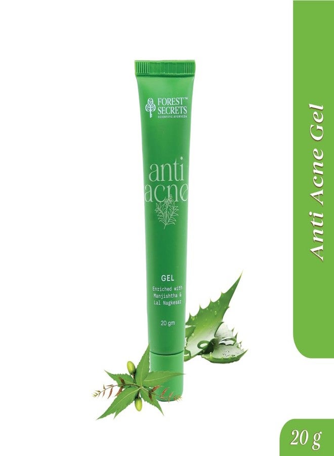 FOREST SECRETS Anti-Acne Gel | Manjishtha & Lal Nagkesar | For Blemish Free & Clear Skin Controls Acne - 20Gm (Pack of 2) - Image 3