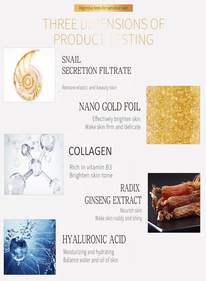 ايزي دايز سيروم الوجه من إيزيلي دايز للنساء، غني بخلاصة الحلزون الذهبية عيار 24، يحتوي على مُرشّح إفرازات الحلزون، وسيروم حمض الهيالورونيك، وخلاصة الكولاجين المرطبة للوجه، يُقلل من علامات الشيخوخة، ويُنعّم التجاعيد، ويُشدّ البشرة، ويُعزز امتصاص السيروم المرطب بعمق. - Image 4