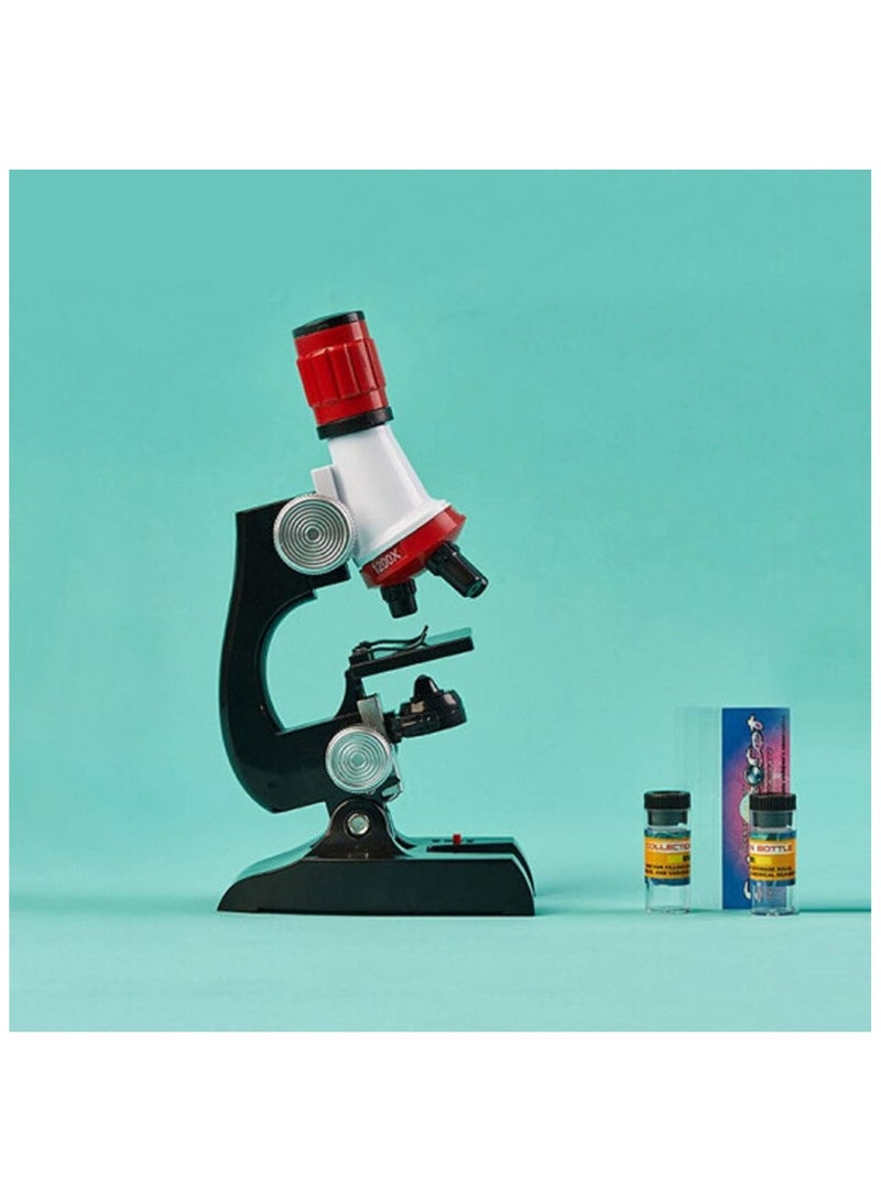 Middle Kids Microscope Kids Beginner Microscope Adjustable Focus Microscope 100x-1200x Biological monocular, ABS Plastic, Battery Powered (Batteries not... - Image 3