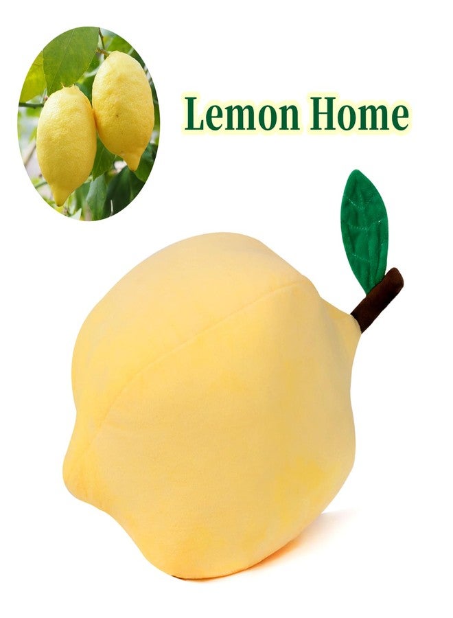 Marble Empire Lemon Plush Pillow, Fruit Decorations for Home, Summer Throw Pillows (Yellow) - Image 3