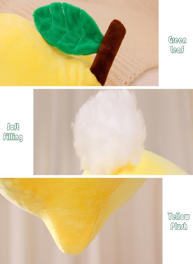 Marble Empire Lemon Plush Pillow, Fruit Decorations for Home, Summer Throw Pillows (Yellow) - Image 2