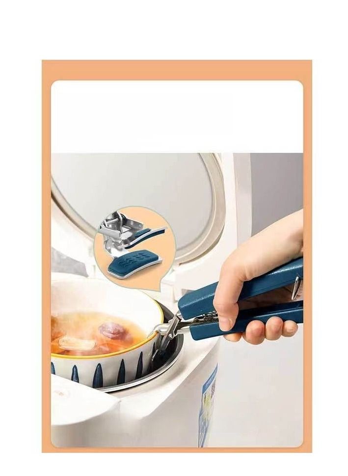 6Pcs Oven Gloves Stainless Steel Cooking Bowl Clip Insulation Table Mat Silicone Kitchen Anti-scalding Heat Resistant Tools  - Image 5