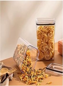Food box storage food container set lid with silicone seal acrylic box 3L 1 piece