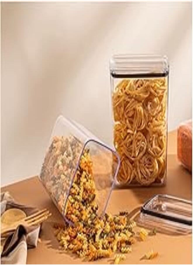 dunya - Food box storage food container set lid with silicone seal acrylic box 3L 1 piece - Image 1