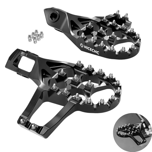 NICECNC Motorcycle Footrests Foot Pegs Compatible with KTM 125-500 XC SX XCF SXF 2023-24 125-500 EXC EXCF XCW 2024,Compatible with Husqvarna 125-450 FC FX TX TC 2023-24 125-501 TE FE 2024,See fitment - Image 1