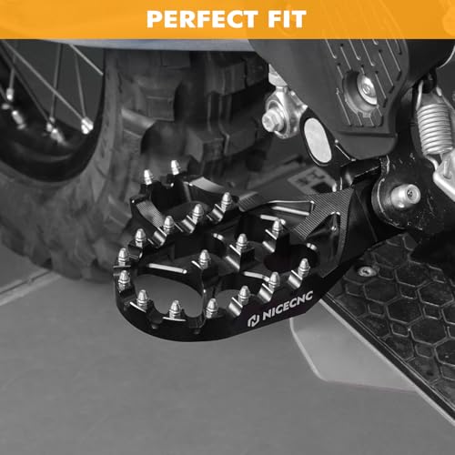 NICECNC Motorcycle Footrests Foot Pegs Compatible with KTM 125-500 XC SX XCF SXF 2023-24 125-500 EXC EXCF XCW 2024,Compatible with Husqvarna 125-450 FC FX TX TC 2023-24 125-501 TE FE 2024,See fitment - Image 3