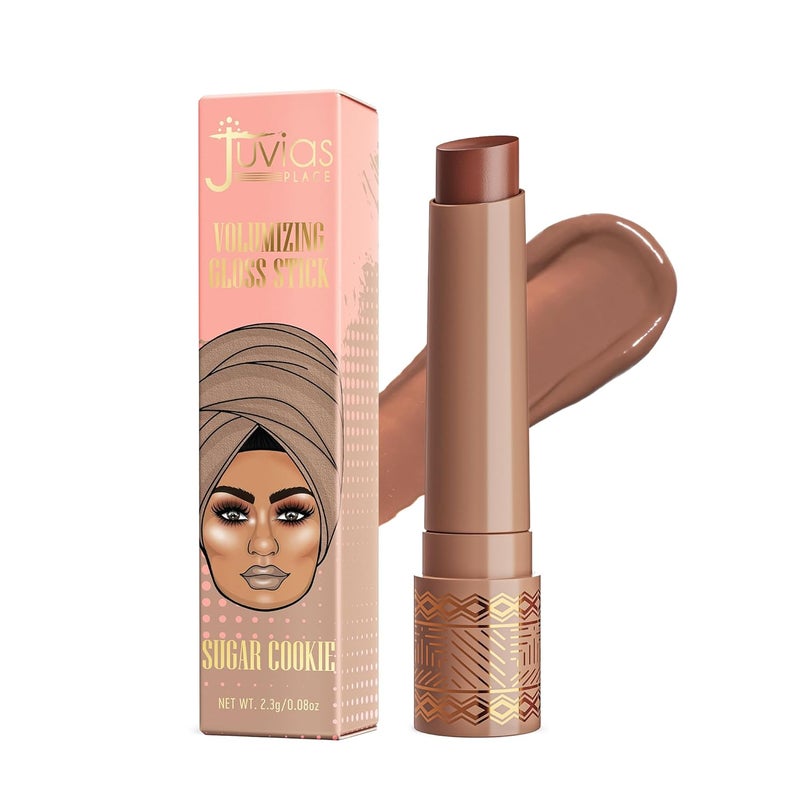 Juvia's Place Juvias Place Volumizing Gloss Sticks Sugar Cookie  Shiny Luscious Lips with Nourshing Hydration Plumping Gloss Lip Plumper Gloss Plumping Lip Balm Hydrating Lip Gloss