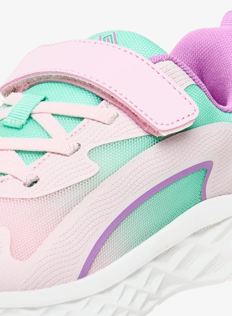 Oaklan by Shoexpress Girls Colourblock Shoes with Hook and Loop Closure - Image 4