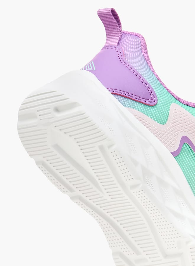 Oaklan by Shoexpress Girls Colourblock Shoes with Hook and Loop Closure  - Image 5