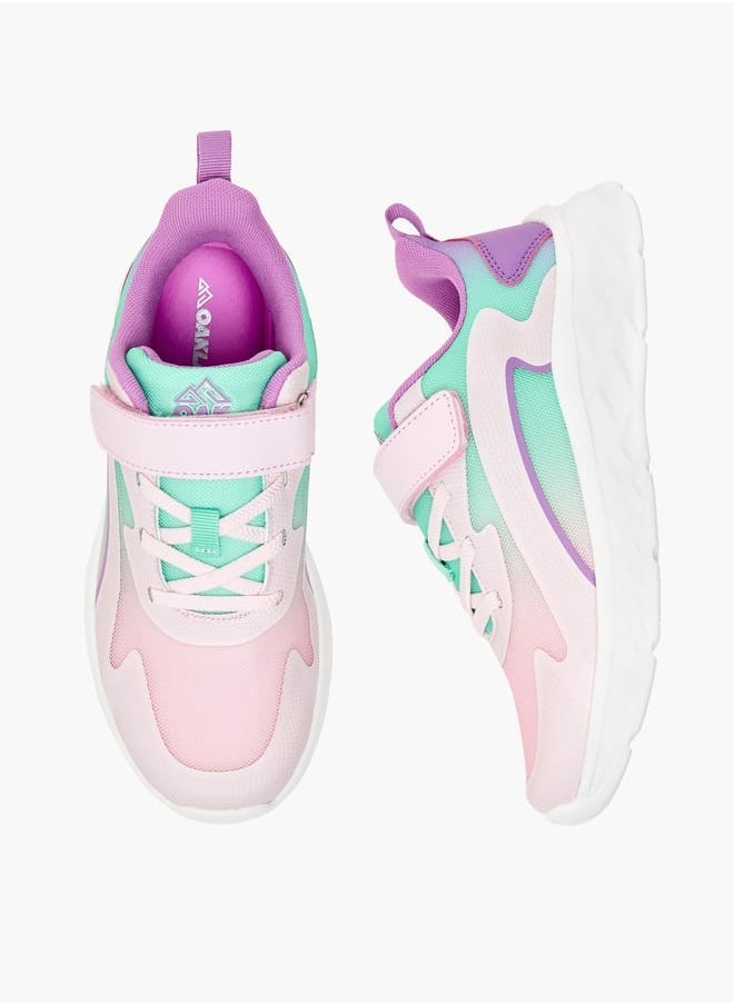 Oaklan by Shoexpress Girls Colourblock Shoes with Hook and Loop Closure  - Image 2