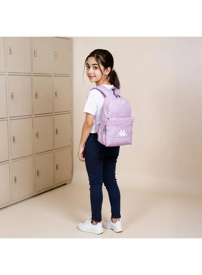 Kappa Logo Print Backpack with Lunch Bag and Pencil Case set