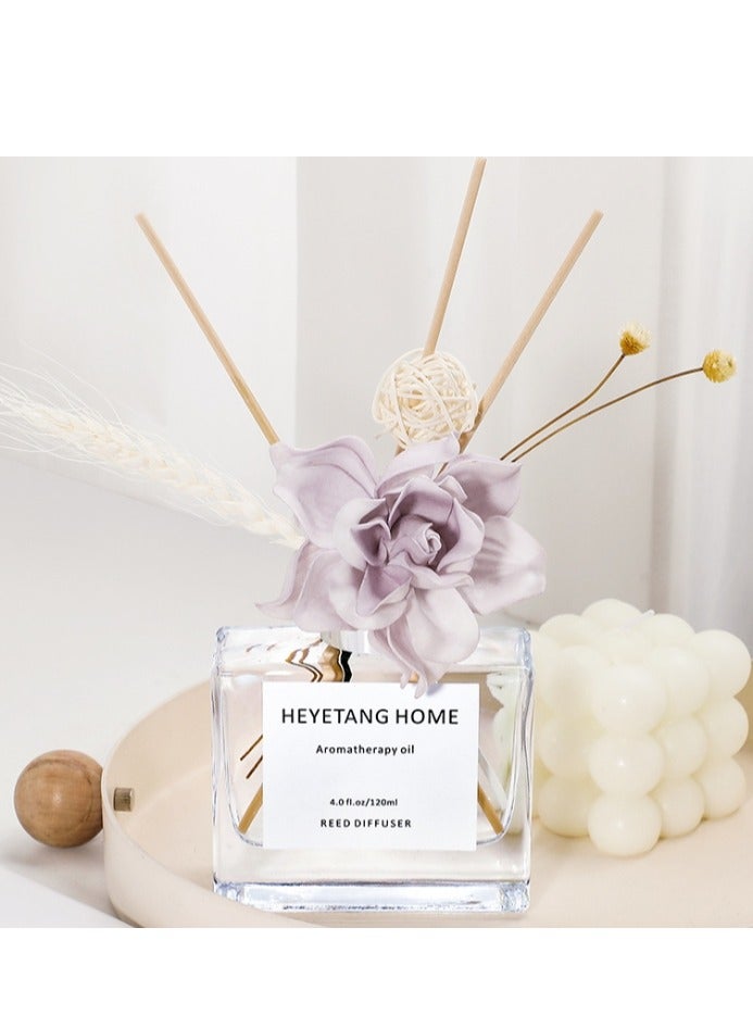 مجموعة معطرات الجو بعطر اللافندر 120 مل مع أعواد معطرة للمنزل، معطر جو برائحة الزهور، مناسب للمنزل والمكتب والحمام - Image 2