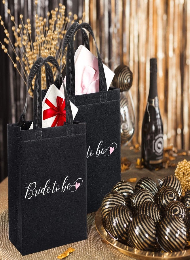 Woanger 48 Pack Glitter Gift Bags with Handle Reusable Goodie Bags Non Woven Glitter Bling Tote for Wedding Birthday Bridal Shower Holiday Party(6.5 x 3.1 x 7.8 Inch,Dark Color) - Image 3