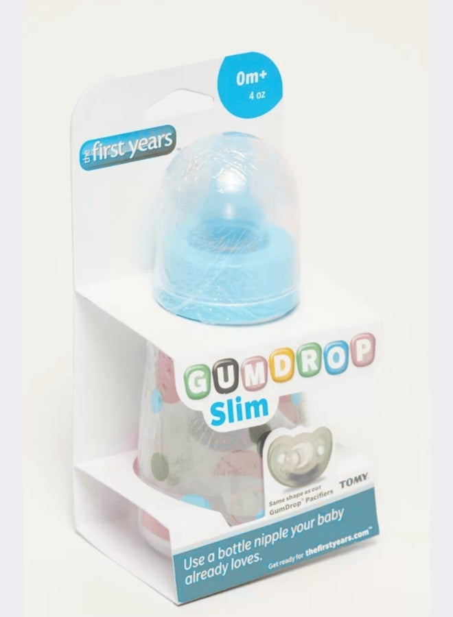 ذا فيرست ييرز زجاجة رضاعة GumDrop Slim سعة 4 أونصات (حلمة تدفق بطيء، خالية من مادة BPA) - Image 5