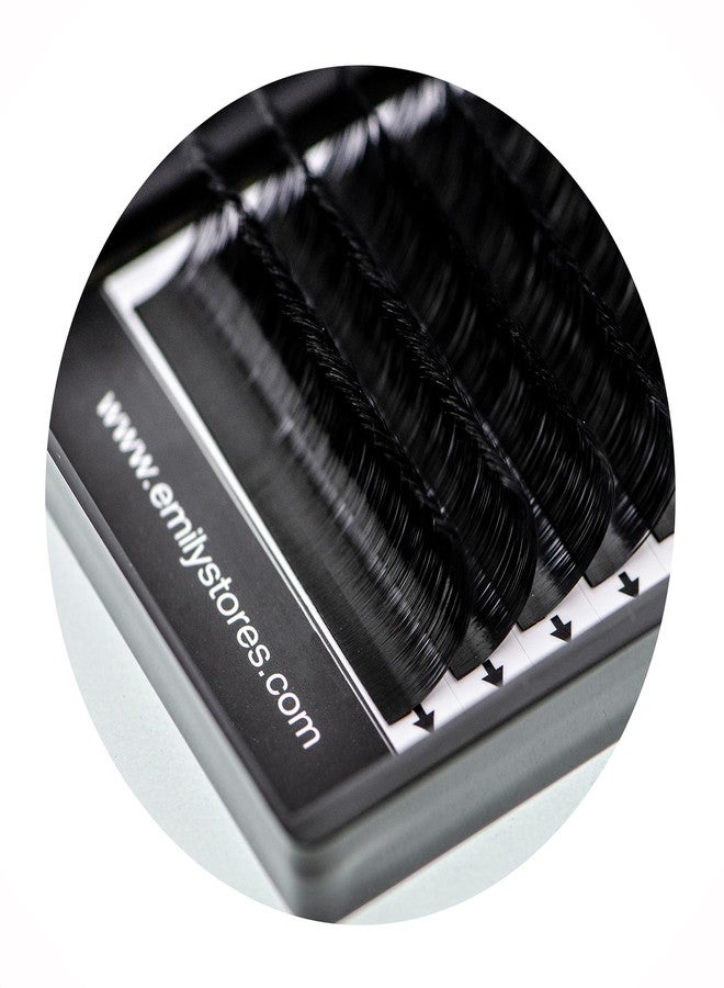 EMILYSTORES Lash Extensions 0.10mm Thickness B Curl Mixed 8-14mm Sizes Length Semi-Dull Black So-Natural Volume Individual Eyelashes For Eyelash Extensions (0.10,B,Mixed 8-14mm) - Image 4