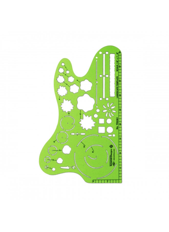 Alvin ALVIN, TD5361, Landscape Design Template, Durable Plastic, Drafting and Architecture Tool for Students and Professionals  - Image 3