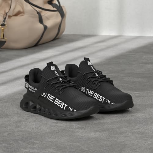 Furuian Steel Toe Sneakers for Men Women Lightweight Safety Shoes Comfortable Puncture Proof Slip On Indestructible Work Shoes Black - Image 2