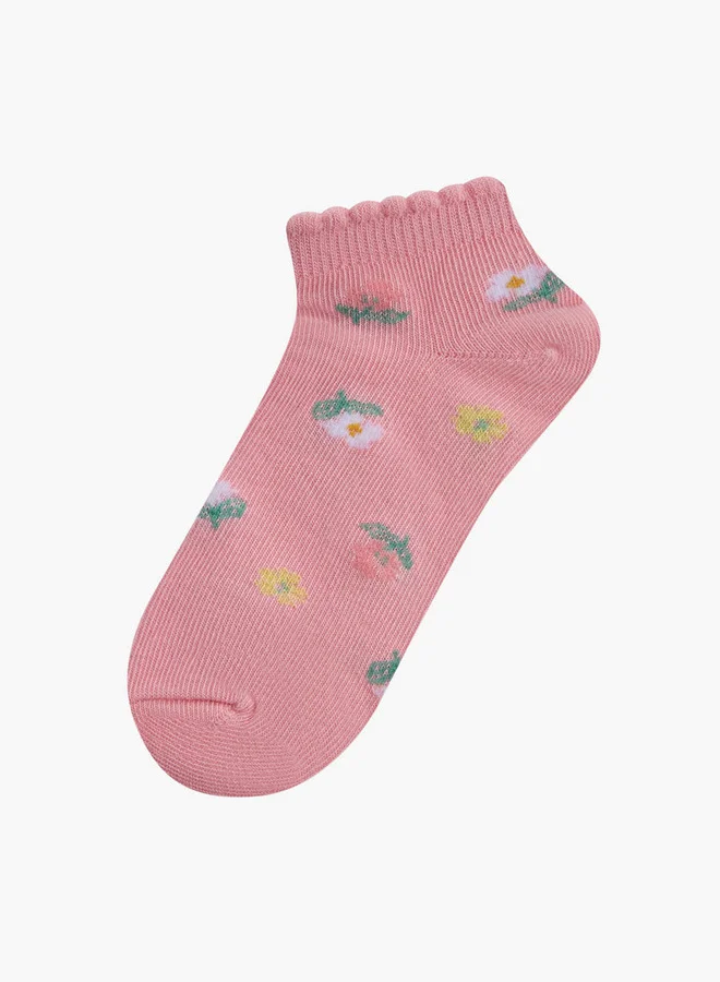 ليتل ميسي Assorted Ankle Length Socks - Set of 5
