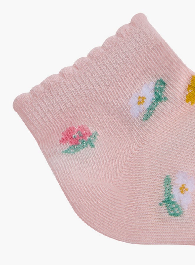Little Missy Assorted Ankle Length Socks - Set of 5 - Image 5