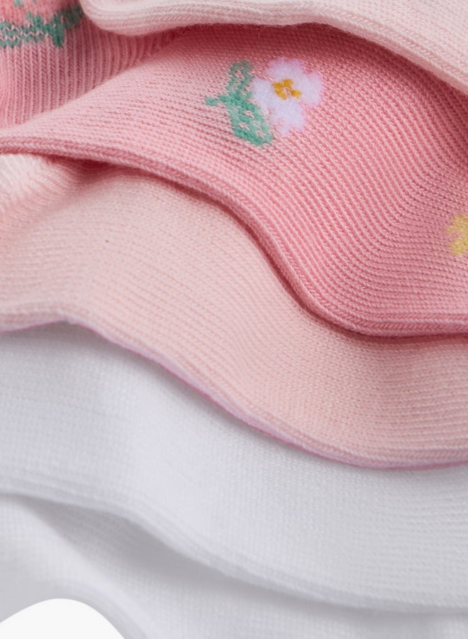 Little Missy Assorted Ankle Length Socks - Set of 5 - Image 4