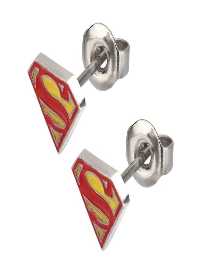 SUPERMAN DC Comics Superman Logo Earrings - Image 1