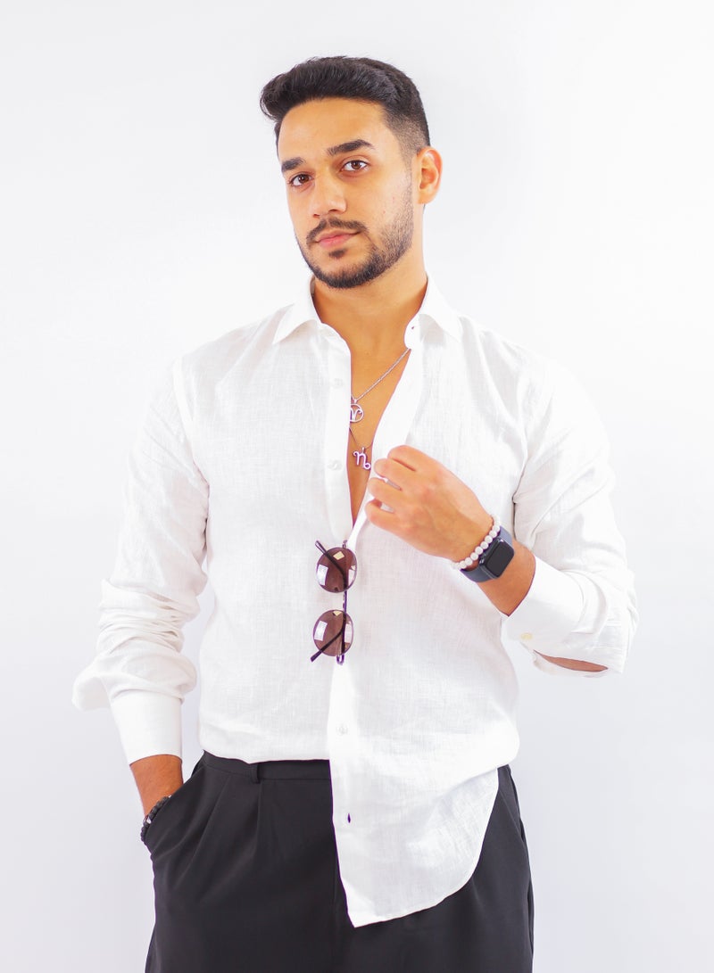 Levantino Men's Linen Shirt - Image 3