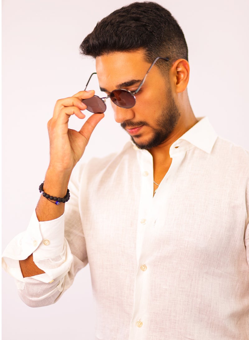 Levantino Men's Linen Shirt - Image 4