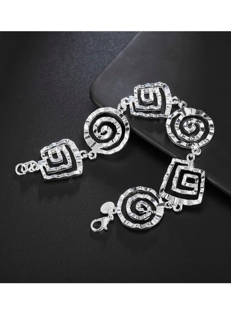 نونز أب اسوارة نسائية مطلية بالفضة الخالصة 925 - Image 2