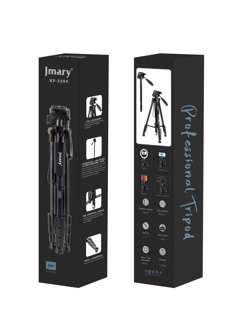 Jmary KP-2254 Professional & Selfie Tripod - Image 1