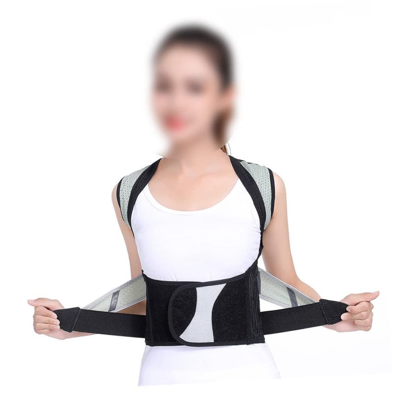 Lightweight Posture Support Belt For Adults Improves Sitting Position Alleviates Back Pain Black XS - Image 3