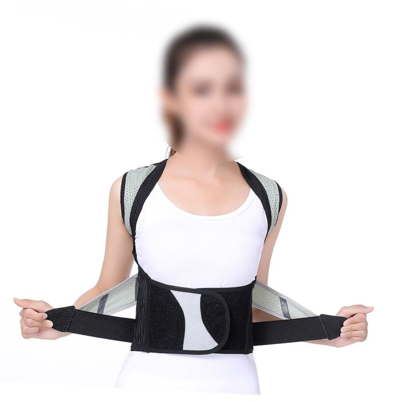 Lightweight Posture Support Belt For Adults Improves Sitting Position Alleviates Back Pain Black XS - Image 5
