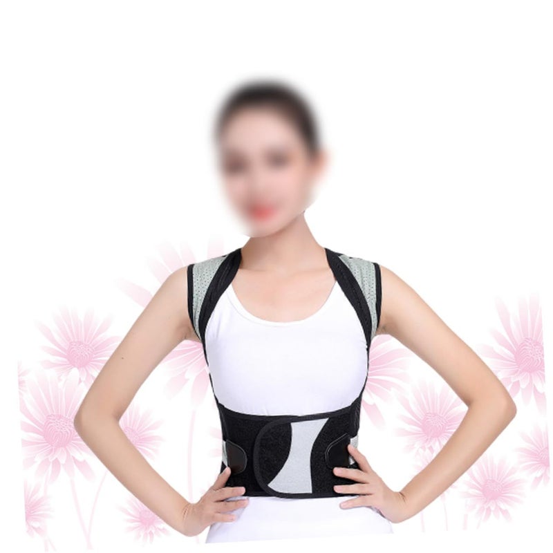 Lightweight Posture Support Belt For Adults Improves Sitting Position Alleviates Back Pain Black XS - Image 4
