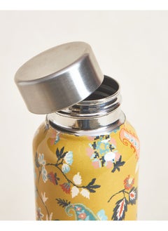 Chumbak Pixel Paisley Steel Bottle - Yellow, 900ml  - Image 3