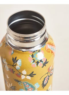 Chumbak Pixel Paisley Steel Bottle - Yellow, 900ml  - Image 5