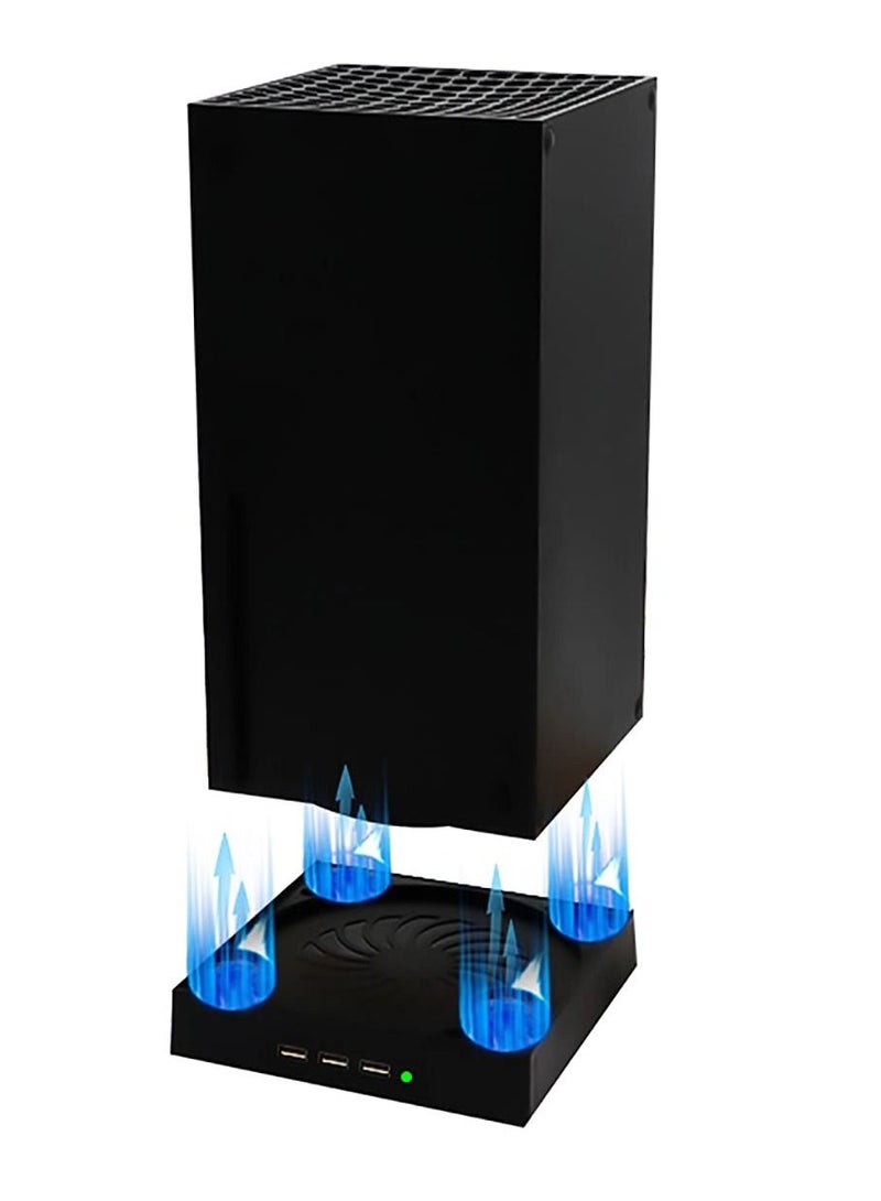 KASTWAVE Cooling Fan for Xbox Series X with 4 Fan and 3 USB Port Xbox Series X External Cooler Turbo Temperature Control Fan Console Standing Mount Cooling System - Image 2