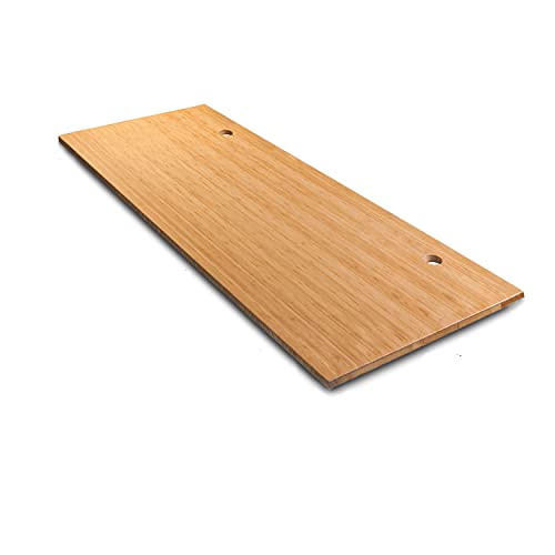 VWINDESK 80 x 30 x 1 Inch 100 Solid Bamboo Desk Table Top Onlyfor Standing Desk Home Office Desk with 80mm GrommetsRight Angle