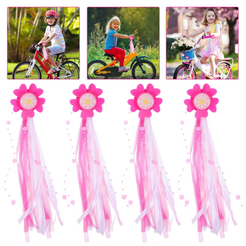 4Pcs Colorful Bike Handlebar Streamers Tassels Easy Install Accessories For Kids - Image 5