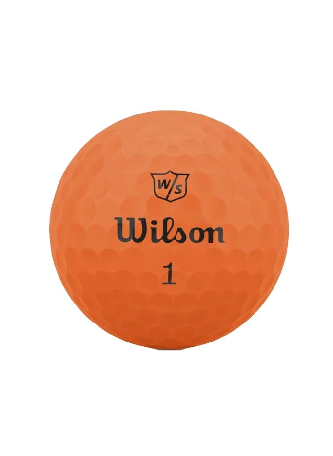 Wilson Duo Soft Orange 12 Golf Balls  - Image 3