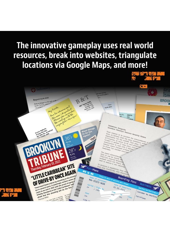 Thames & Kosmos ثيمز وكوسموس سادة الجريمة: متخفي | لعبة لغز جريمة قتل | هروب من السجن | لعبة تعاونية | 1+ لاعب | أعمار 16 وما فوق - Image 4