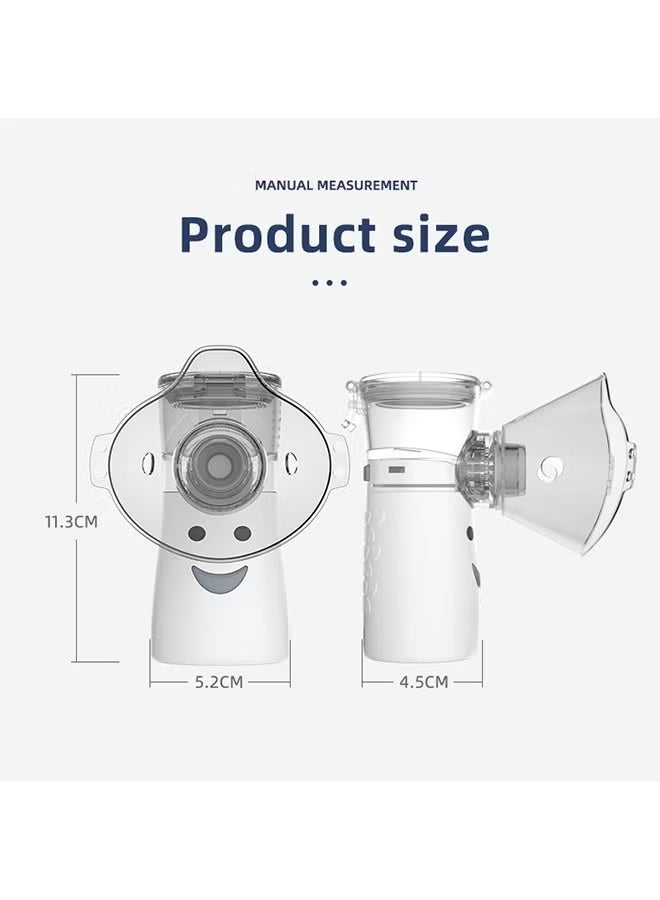جهاز نيبولايزر محمول بشبكة، 2 أوضاع نيبولايزر محمول، جهاز استنشاق محمول تلقائي للبالغين والأطفال، جهاز استنشاق بالموجات فوق الصوتية بشبكة نيبولايزر للاستخدام المنزلي والسفر - Image 2