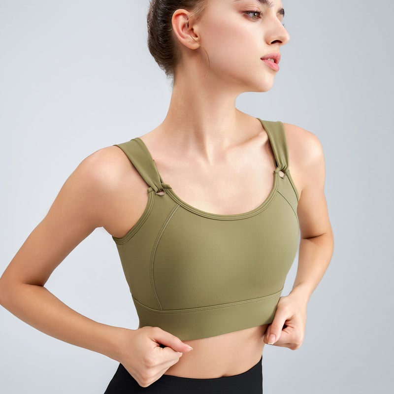 Plus Size Sports Underwear Women'S Running Shockproof High Strength Fitness Yoga Clothes Chubby Girl One Cup Bra - Image 4