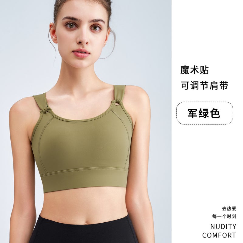 Plus Size Sports Underwear Women'S Running Shockproof High Strength Fitness Yoga Clothes Chubby Girl One Cup Bra - Image 1