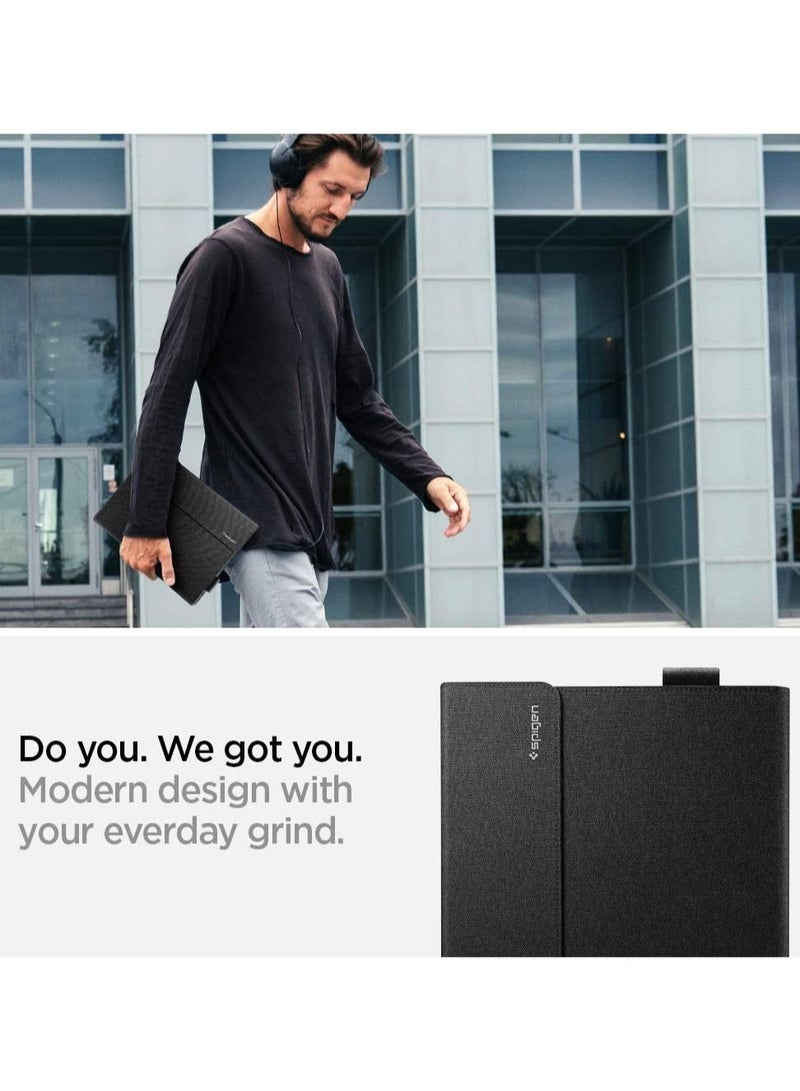Spigen Stand Folio for Microsoft Surface Pro X Case Cover with Pen Holder (2021/2020/2019) - Black - Image 3