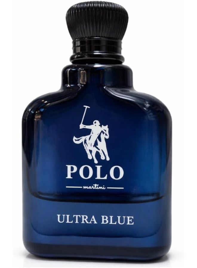 Polo Martini Ultra Blue Eau de Parfum Natural Spray 100ml for Men – Fresh & Long-Lasting Fragrance