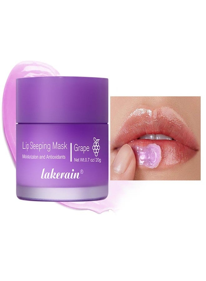 FYEBOO Sleeping Lip Mask, Long-Lasting Nourish & Hydrate Lip Mask, Lip Balm, Lip Oil, Lip Skin Care, Hydrating, Moisturizing Lip Lines Night Sleep Care Lip Anti-chapped Lip Cream (04# Grape - Image 1