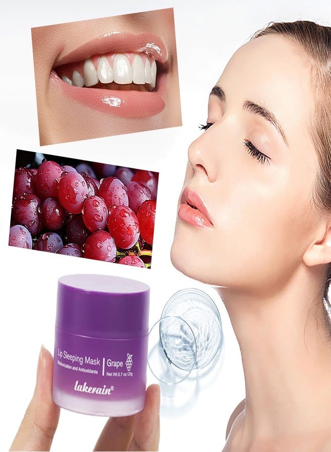 FYEBOO Sleeping Lip Mask, Long-Lasting Nourish & Hydrate Lip Mask, Lip Balm, Lip Oil, Lip Skin Care, Hydrating, Moisturizing Lip Lines Night Sleep Care Lip Anti-chapped Lip Cream (04# Grape - Image 2